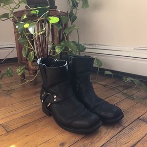 Leather Motorcycle Boots
